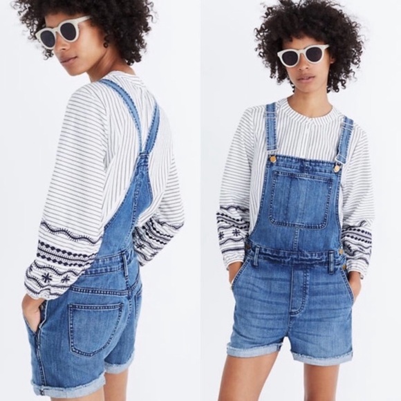 Madewell Pants - Madewell Adirondack Short Overalls Dawkins Wash✨
